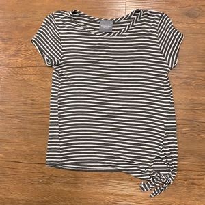 Short sleeved striped top